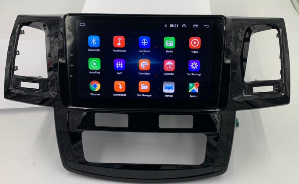 ANDROID MULTIMEDIA SCREEN TO SUIT TOYOTA HILUX N70 2005-2014 BUILT IN CARPLAY/ANDROID AUTO